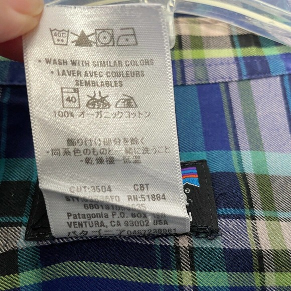 Patagonia Button Up Organic Cotton Plaid Shirt - Picture 8 of 12